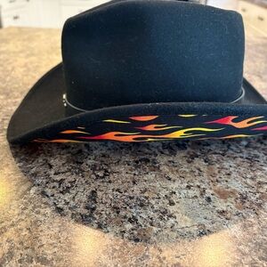Harley-Davidson Black Hat with Flame Accents Women’s Medium
